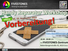 Vorbereitung: FIVESTONES - Handy Reparatur Workshop